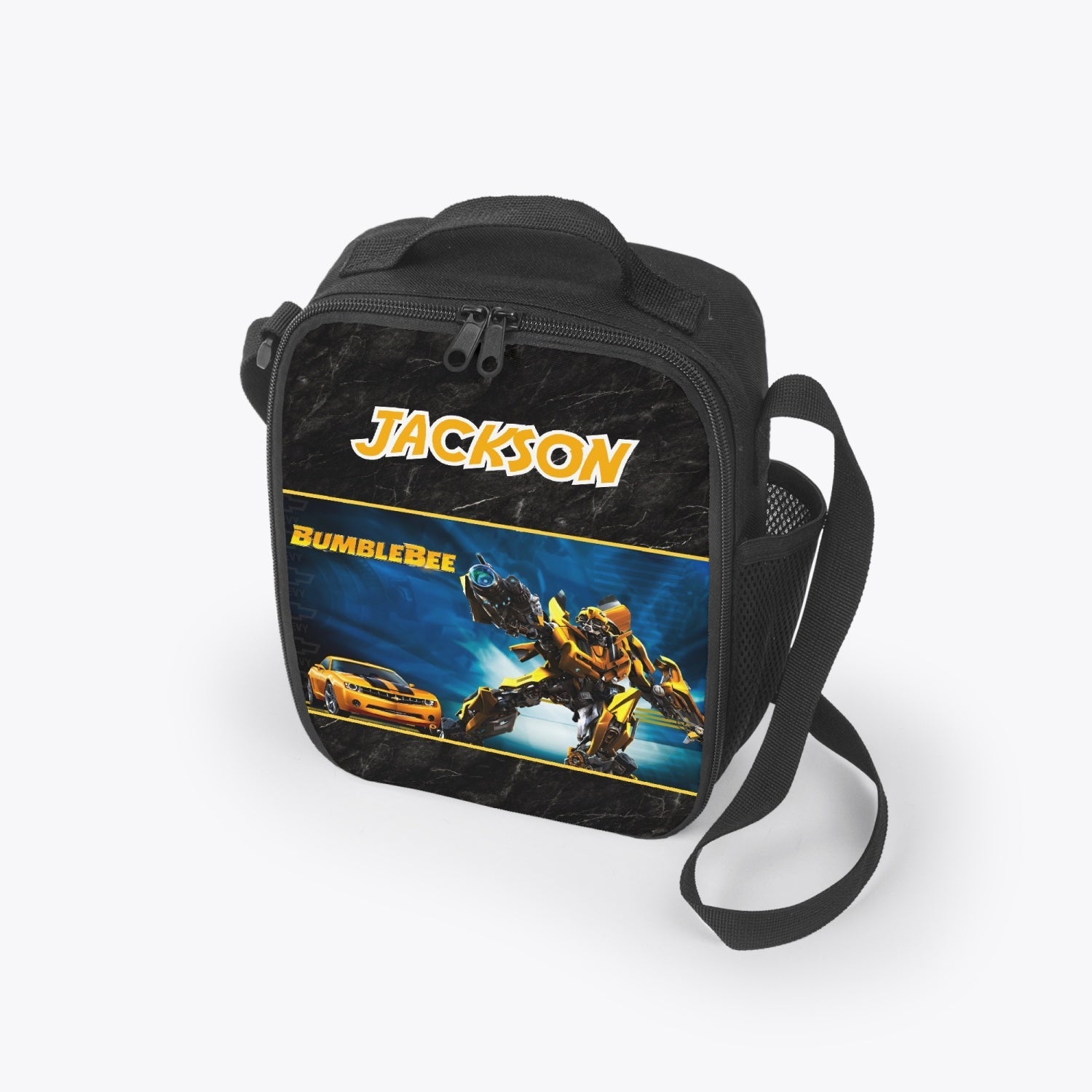 Personalized Custom Robot Bee Lunch Box Bag *See Listing for Matching Tumbler*