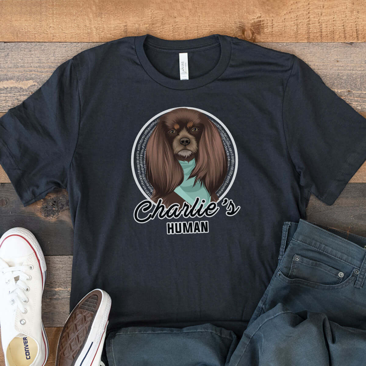 Custom Personalized Dogs Human Shirt from Photo