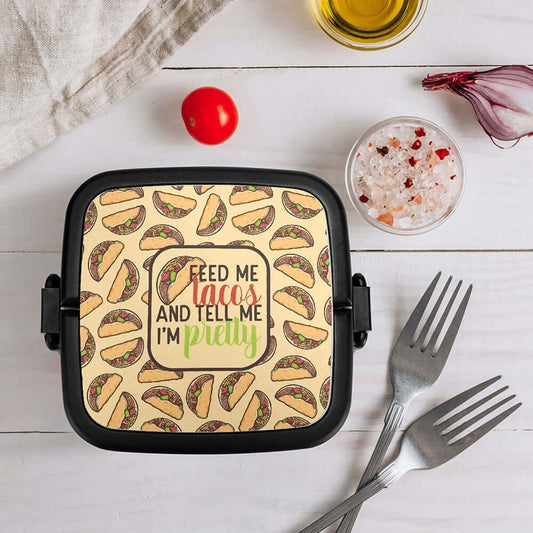 Feed Me Tacos and Call Me Pretty Double-layer Lunch Box