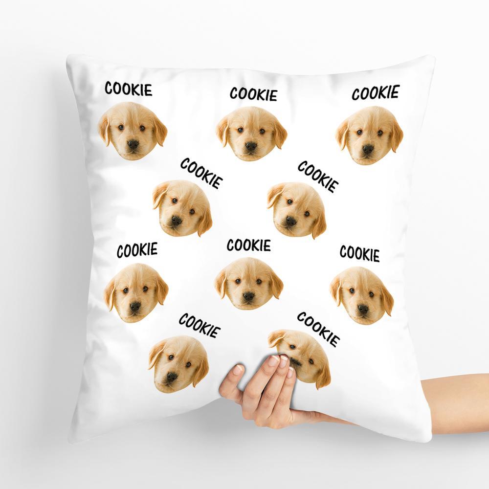 Personalized Custom Pet Photo Face on Pillow