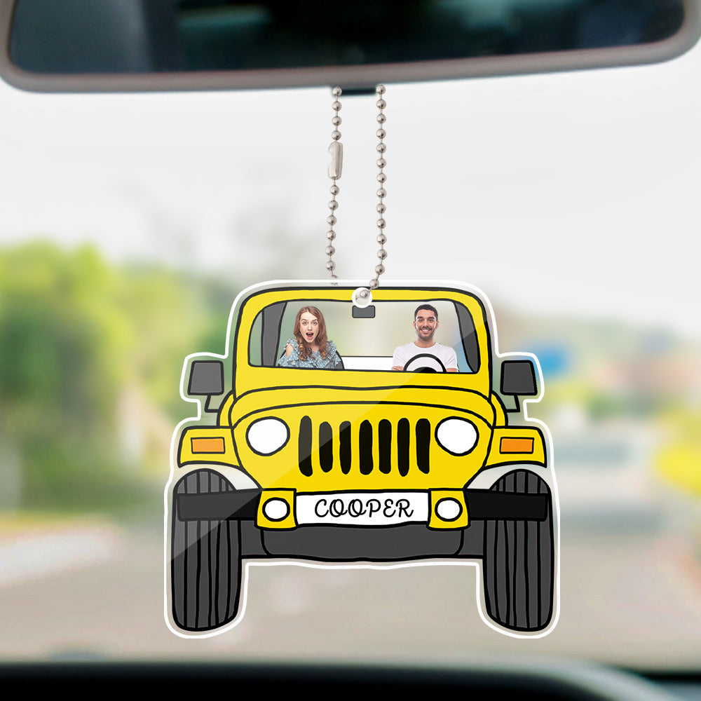 Personalized Off Road Car Photos Hanging Ornament - 12 Colors - Premium car ornament from MadeMine - Just $7.99! Shop now at giftmeabreak