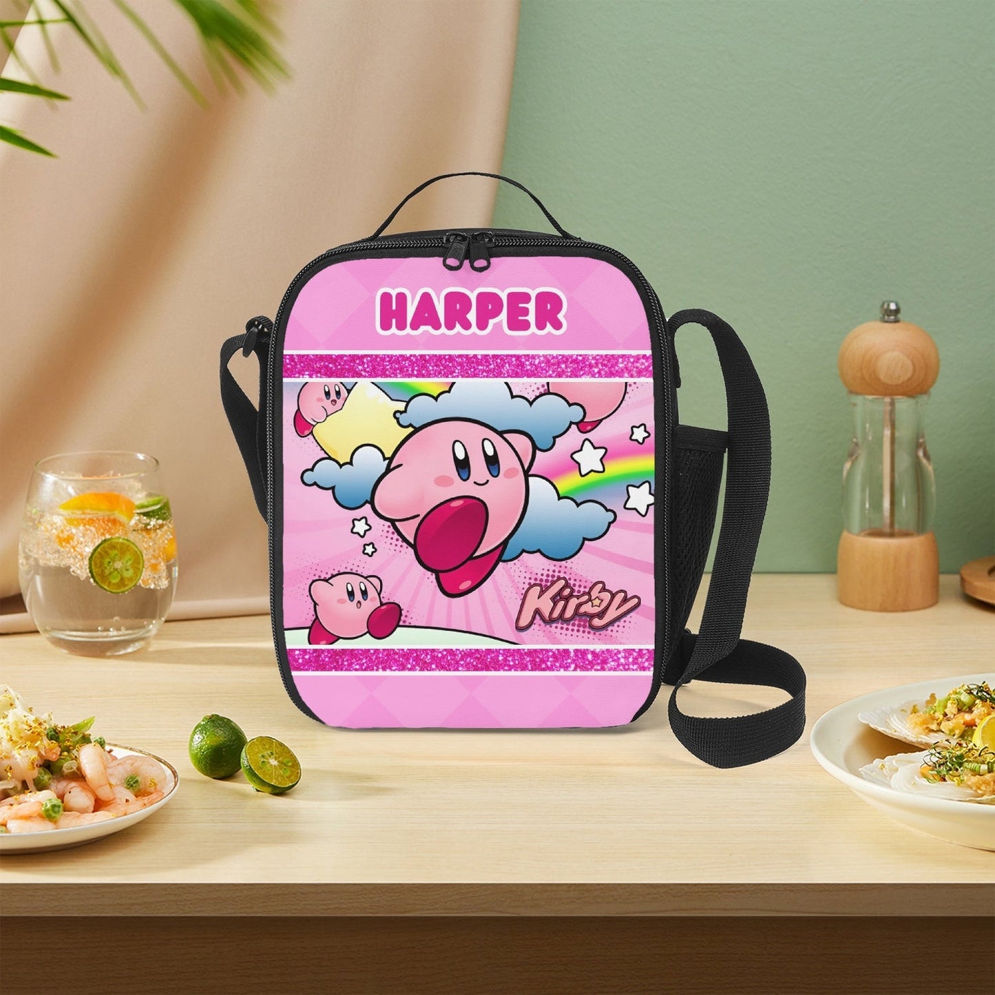 Personalized Custom Kirby Lunch Box Bag *See Listing for Matching Tumbler*