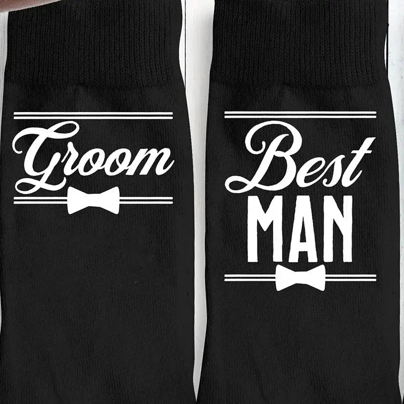 Father of the Bride Groom to be Best Man Groomsman Wedding Socks