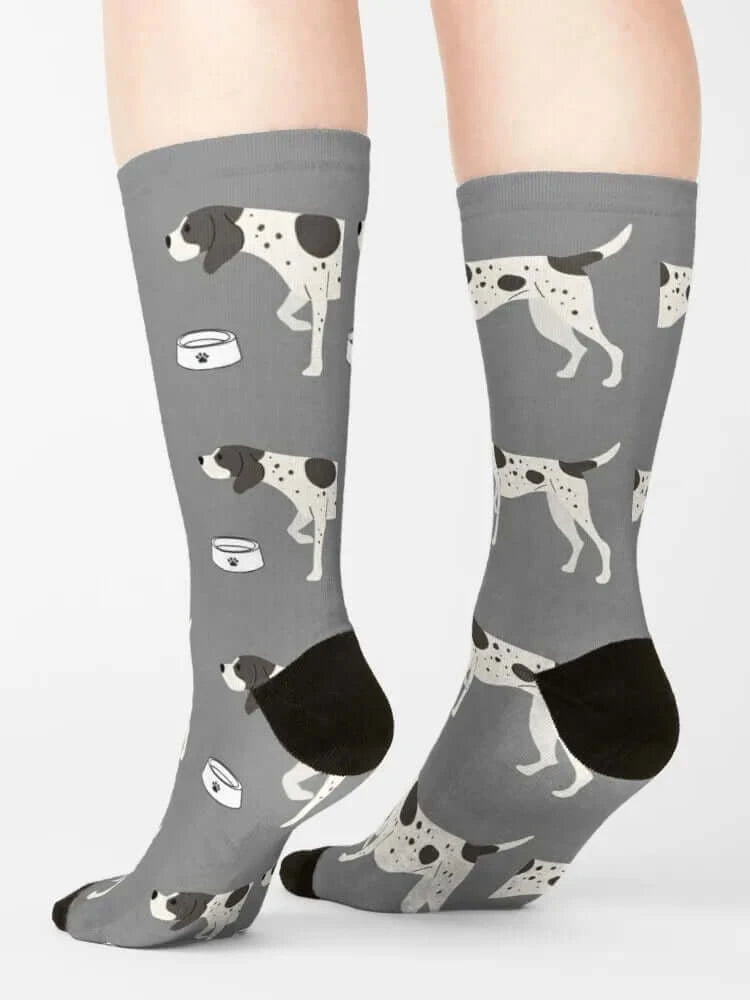 German Shorthaired Pointer Dog Pattern Socks