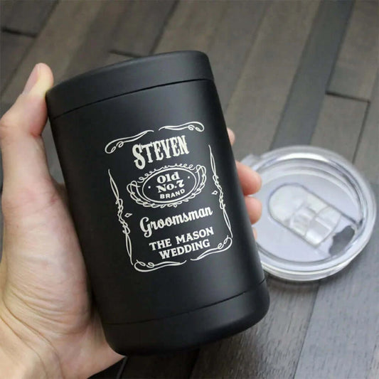 Customized Engraved 12OZ Beer Cooler 304 Stainless Steel Can Holder