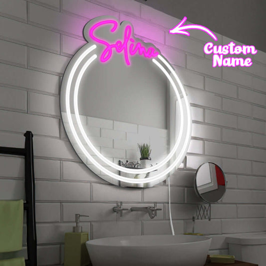 Personalized Custom Color Neon Name Mirror LED Light
