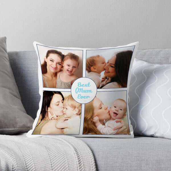 Custom Collage Photo Pillow Personalized Cushion Pillowcase with Picture
