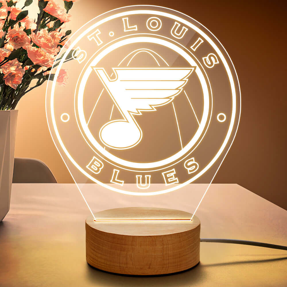 Personalized Acrylic Lamp Seven Colors Changing Night Light with Logo