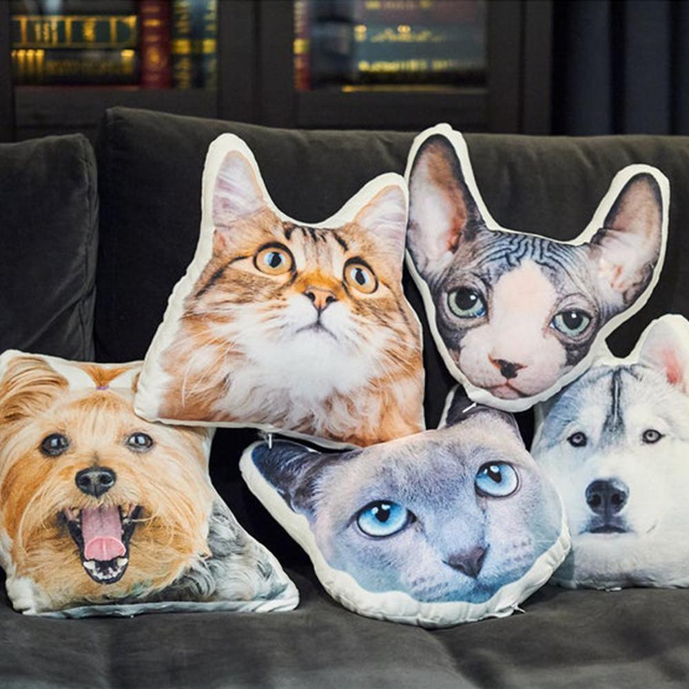 Personalized Custom Pet or Person Pillow Made with Your Photo, Pet Lover Gift, Home Decor