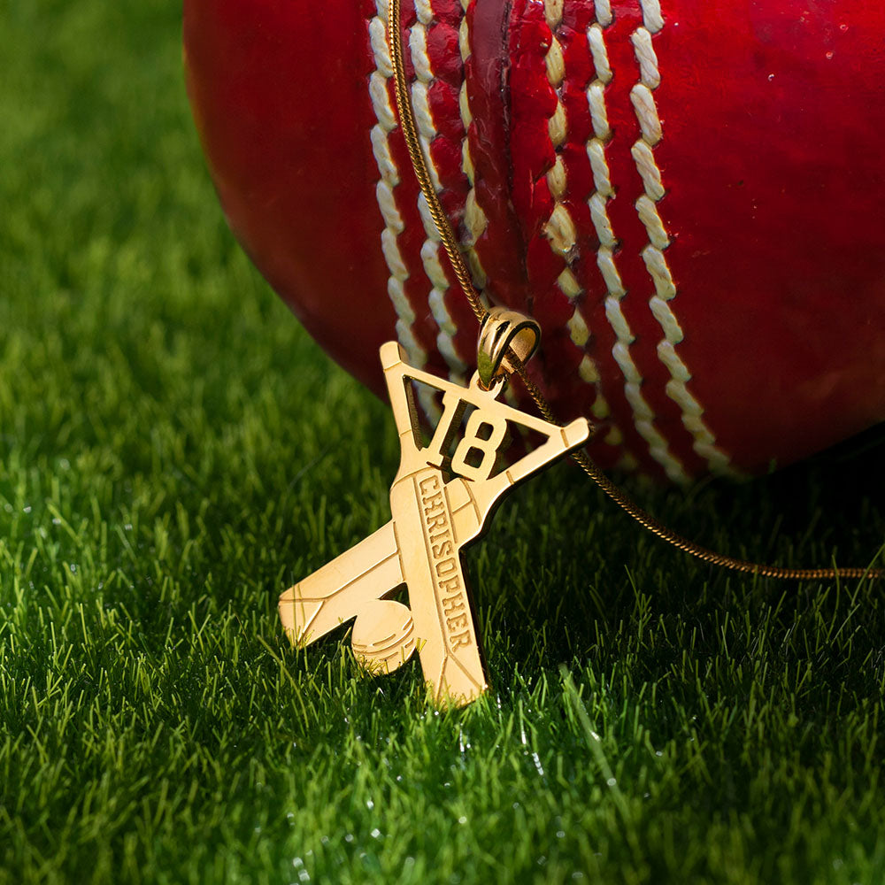 Personalized Sterling Silver Cricket Name Pendant Necklace - Premium necklace from ideaplus - Just $50.99! Shop now at giftmeabreak