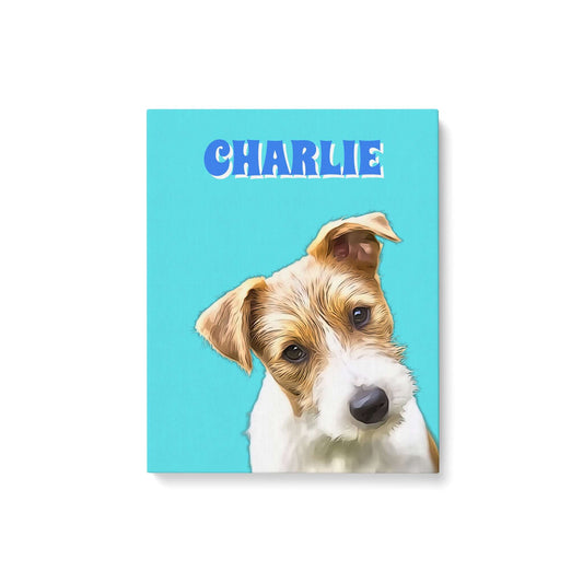 Custom Personalized Canvas Pet Portrait from Photo