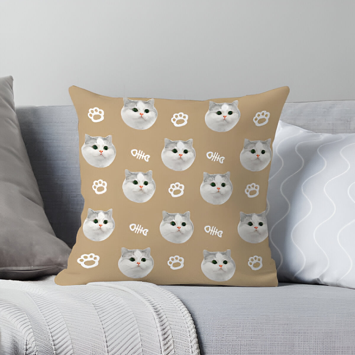 custom pet photo pillow