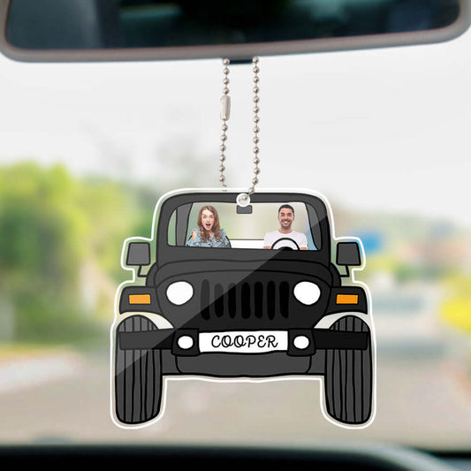 Personalized Off Road Car Photos Hanging Ornament - 12 Colors