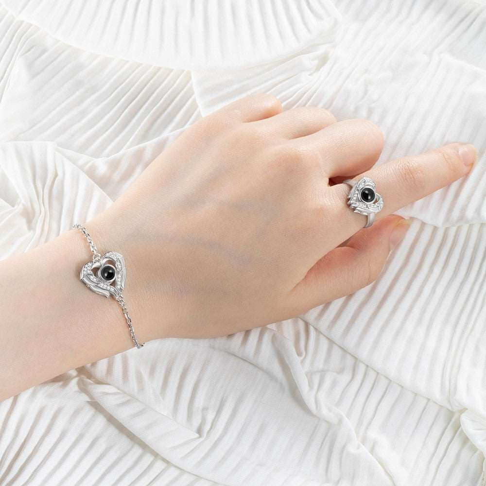 Angel Wings Photo Projection Ring or Bracelet
