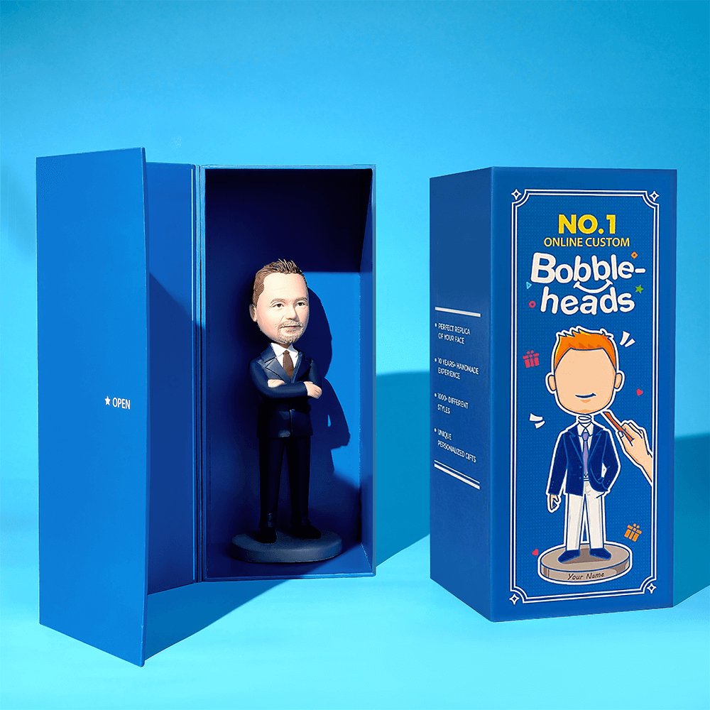 Policeman With Baton Custom Bobblehead with Text