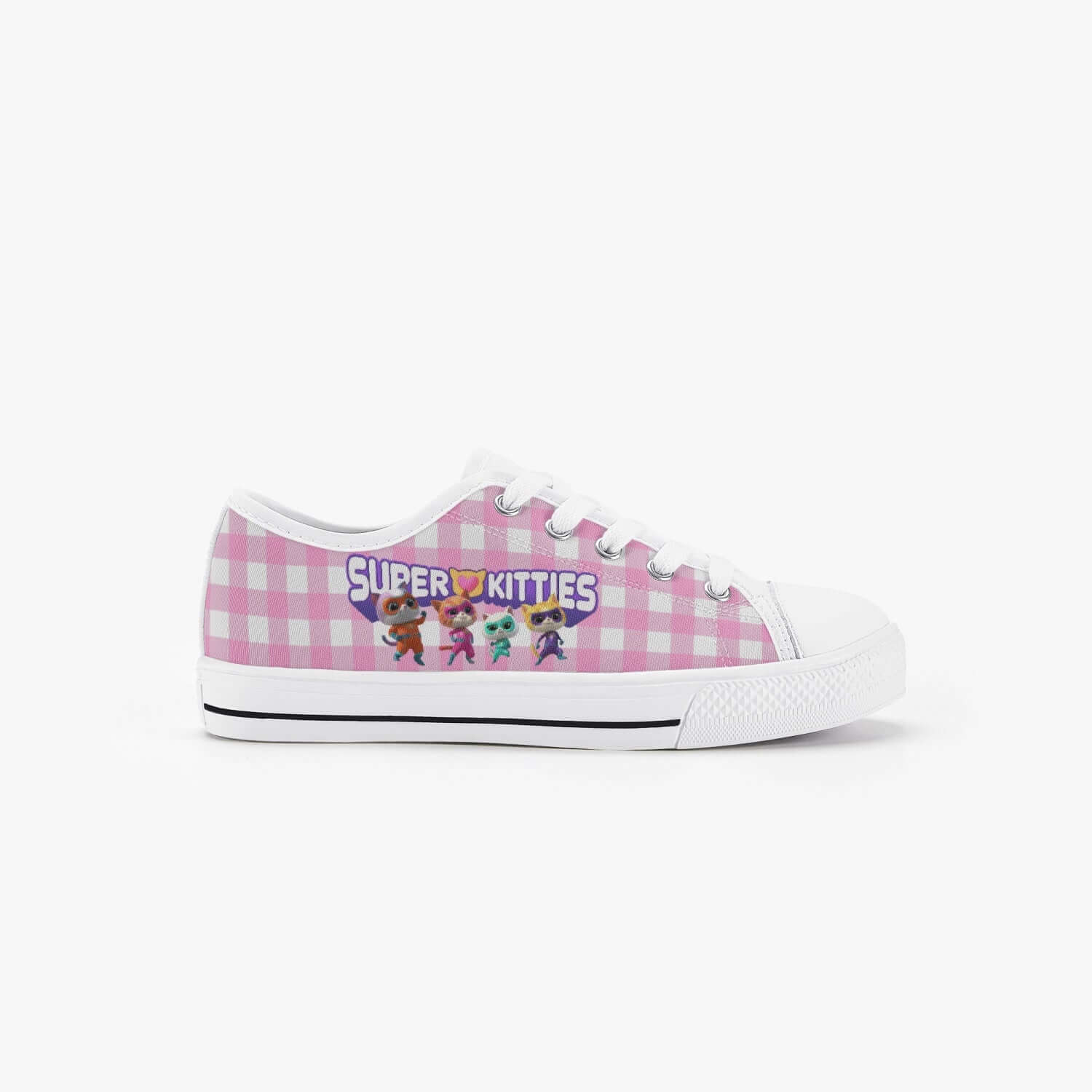 Girl's Super Kitties Low Top Canvas Shoes Sneakers