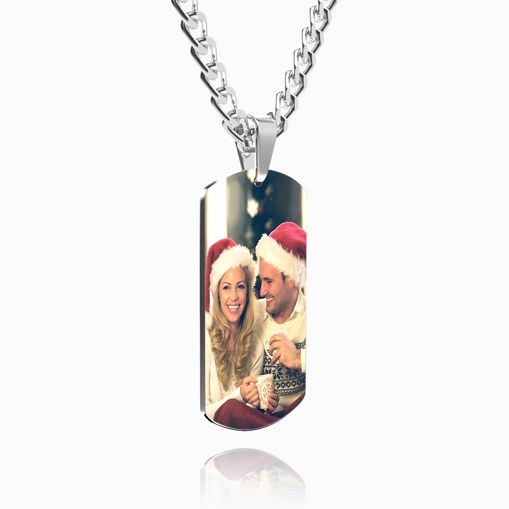 Personalized Engraved Military Dog Tags Photo Necklace For Men - Premium necklace from MadeMine - Just $19.99! Shop now at giftmeabreak