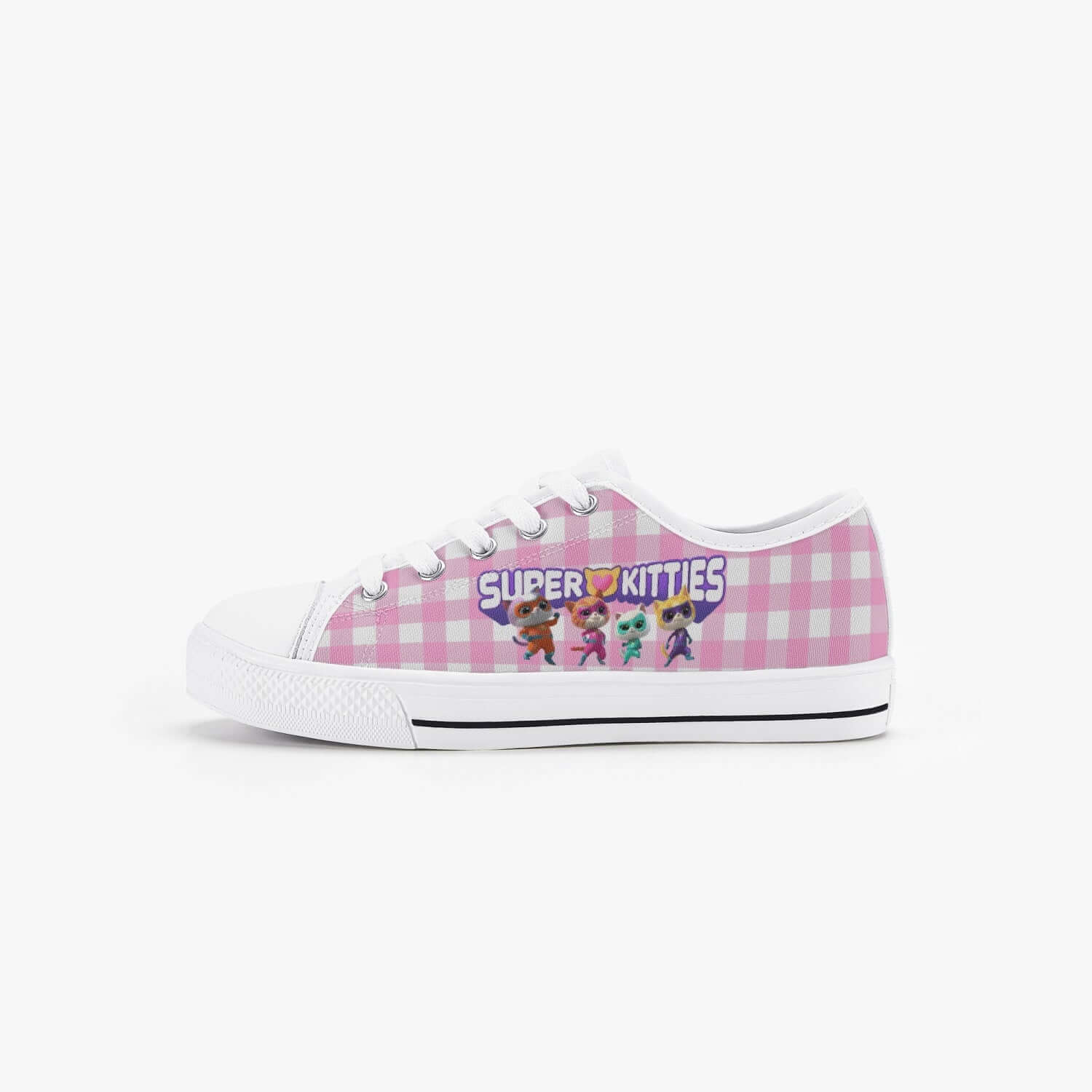 Girl's Super Kitties Low Top Canvas Shoes Sneakers