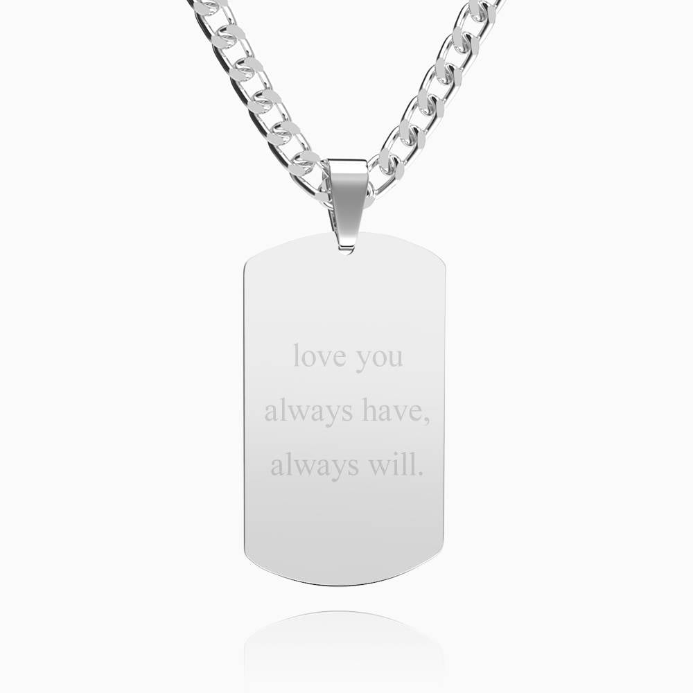 Personalized Engraved Military Dog Tags Photo Necklace For Men - Premium necklace from MadeMine - Just $19.99! Shop now at giftmeabreak