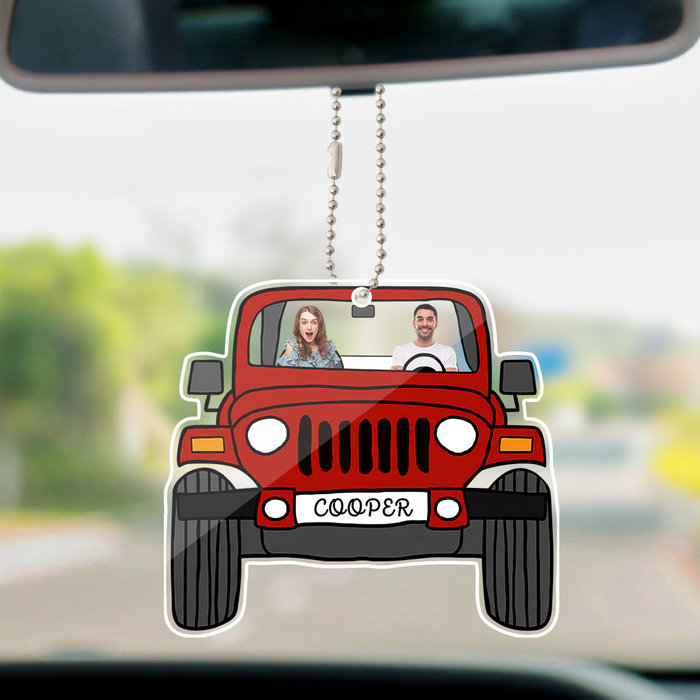 Personalized Off Road Car Photos Hanging Ornament - 12 Colors - Premium car ornament from MadeMine - Just $6.70! Shop now at giftmeabreak