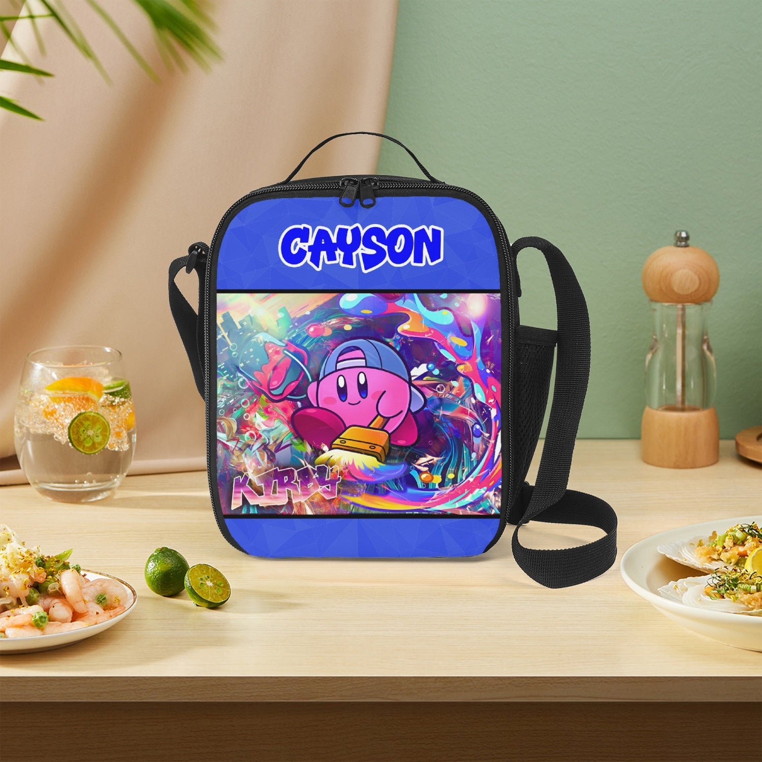 Personalized Custom Kirby Lunch Box Bag *See Listing for Matching Tumbler*