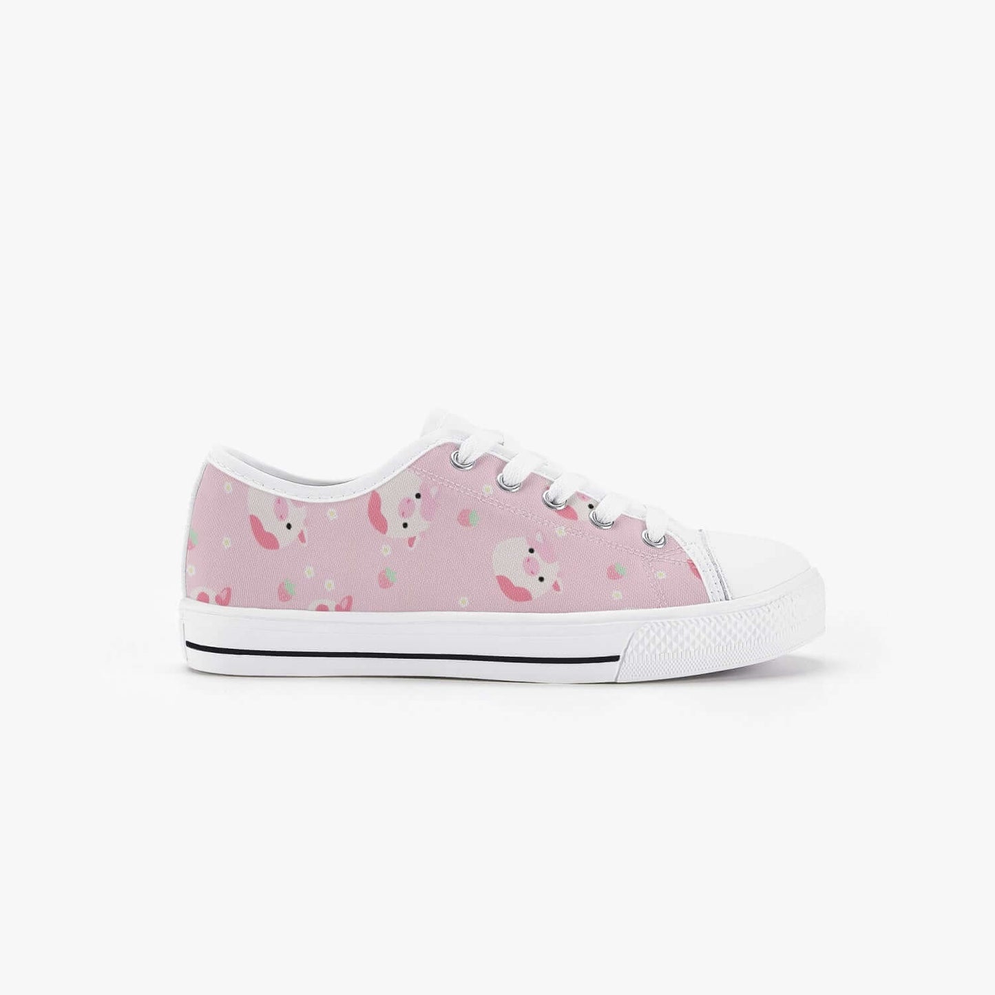 Girl's Strawberry Squishmallows Low Top Canvas Shoes Sneakers