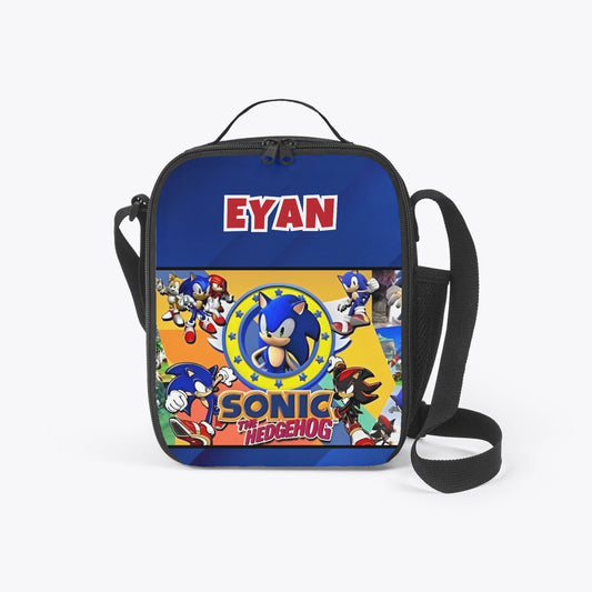 Personalized Custom Sonic Hedgehog Lunch Box Bag *See Listing for Matching Tumbler*