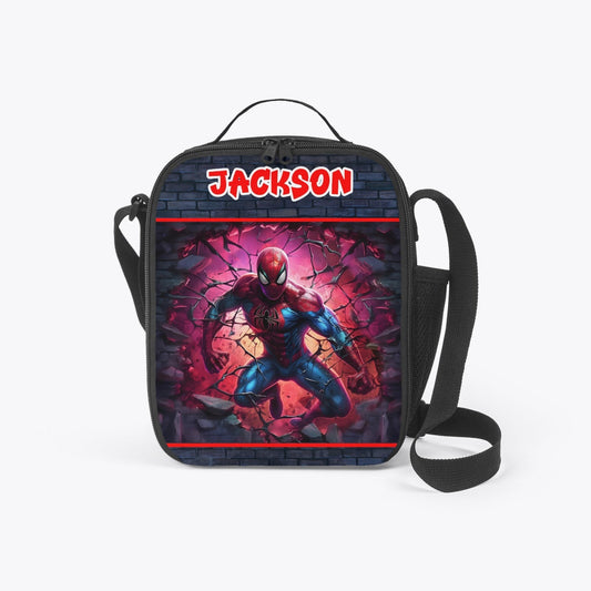 Personalized Custom Spider Superhero Lunch Box Bag *See Listing for Matching Tumbler*