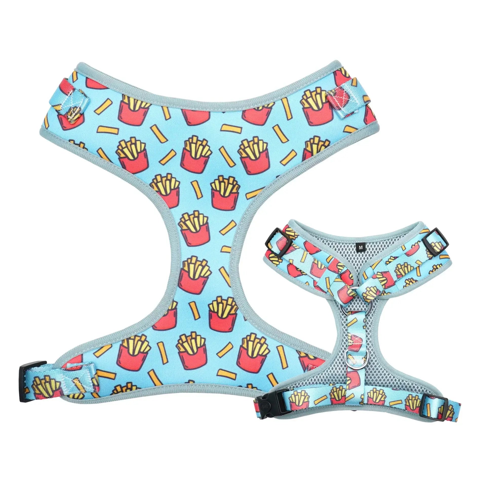 Personalized Fries Dog Collar Bow with Matching Leash and Harness