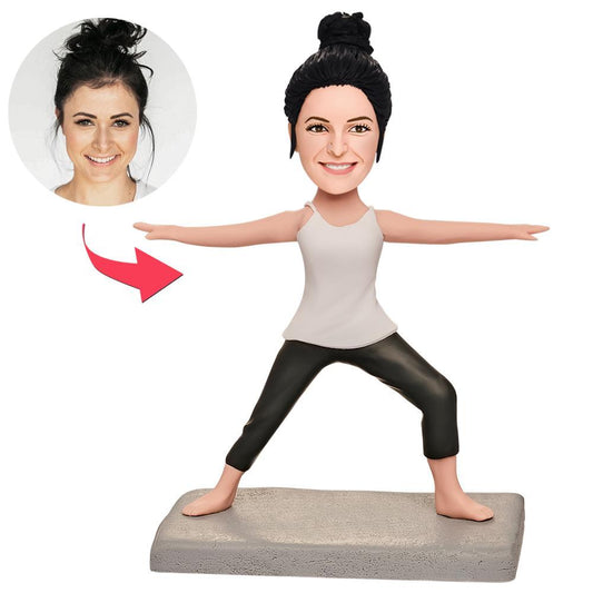 Personalized Custom Fitness Yoga Bobblehead