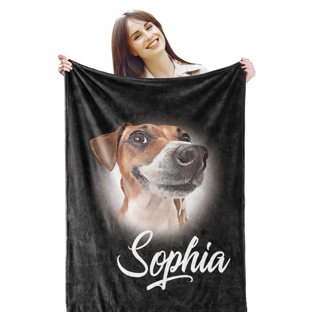 Personalized Custom Pet Photo Blanket