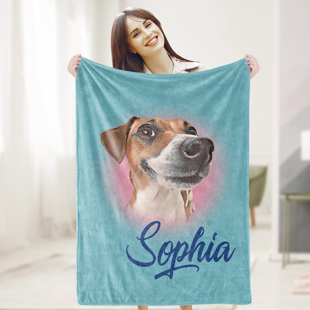 Personalized Custom Pet Photo Blanket