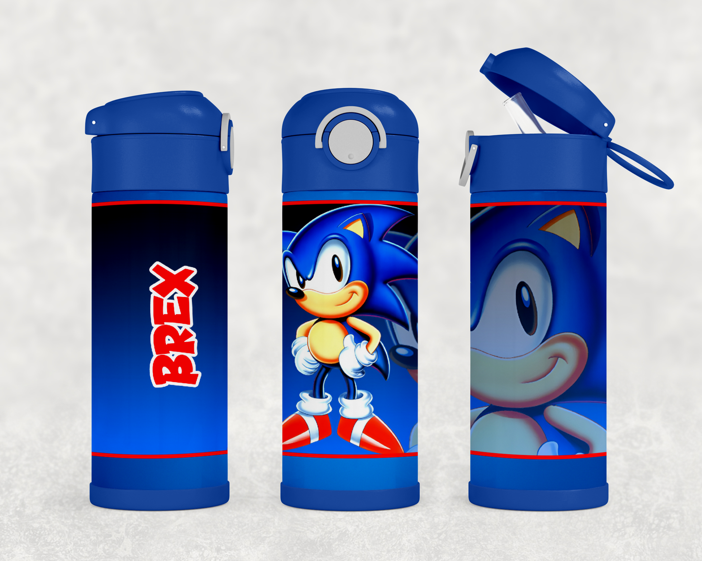 Personalized Sonic the Hedgehog Video Game 12oz Stainless Steel Kids Tumbler