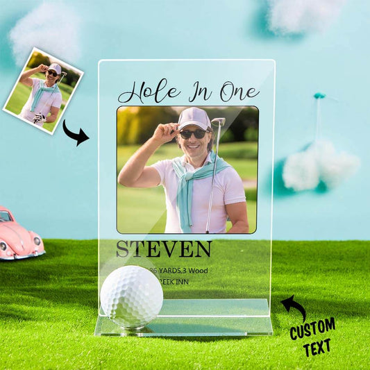Personalized Photo Acrylic Golf Plaque Trophy