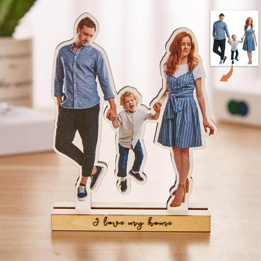 Personalized Custom Cut Out Standing Photo Frame Desktop