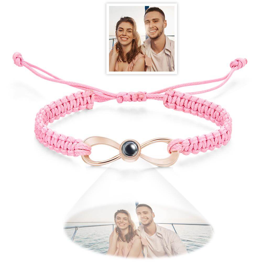 Personalized Adjustable Custom Infinity Projection Photo Bracelet