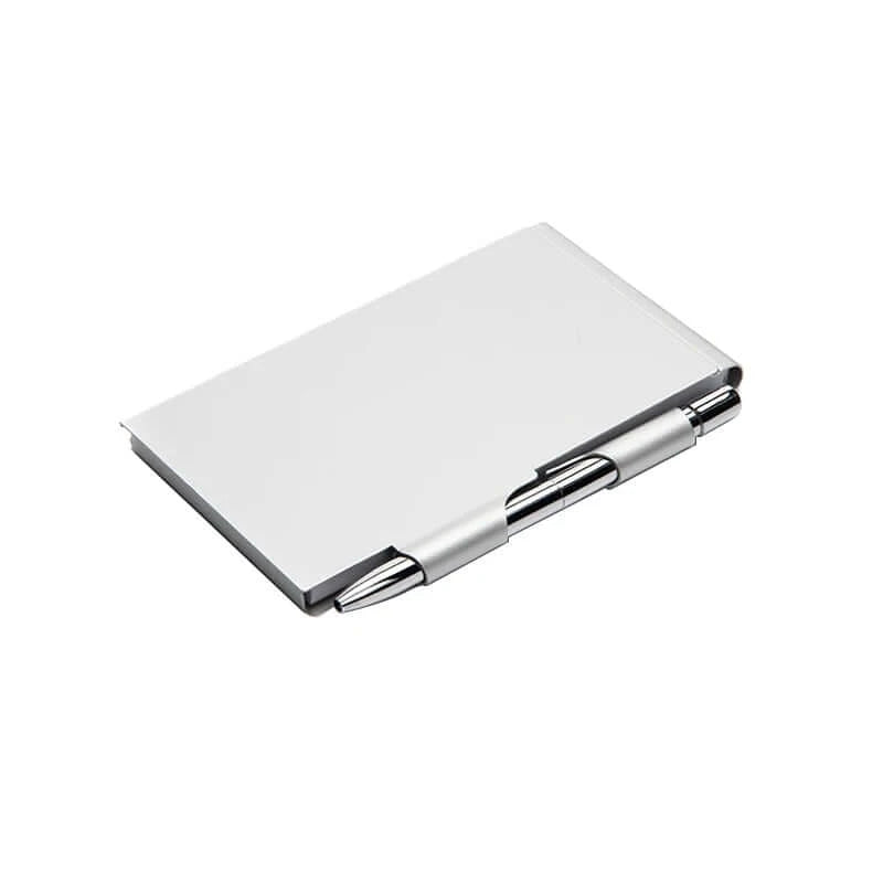 Personalized Custom LOGO, Name Aluminum Mini Notepad & Pen