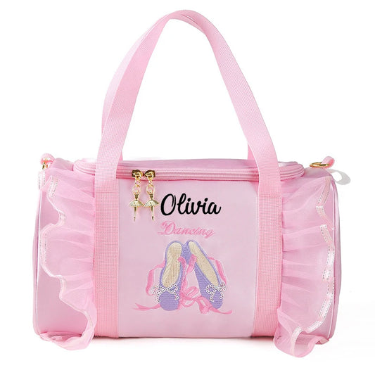 Personalized Ballet Ballerina Girls Dance Duffle Bag