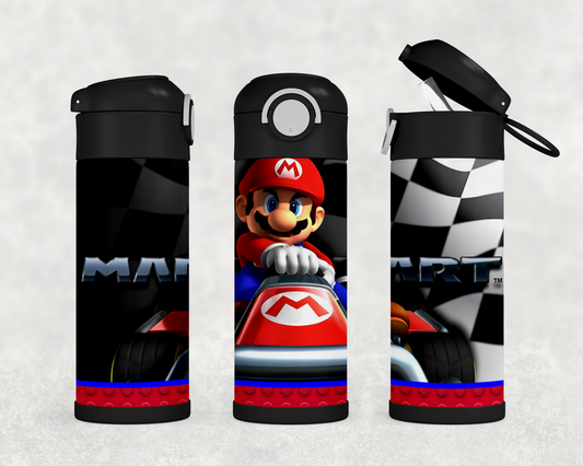 Personalized Super Mario Bros Video Game 12oz Stainless Steel Kids Tumbler