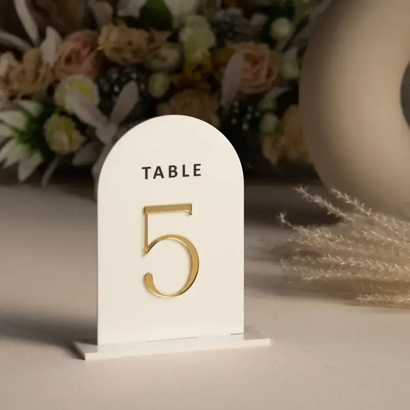 Arch Acrylic Table Numbers