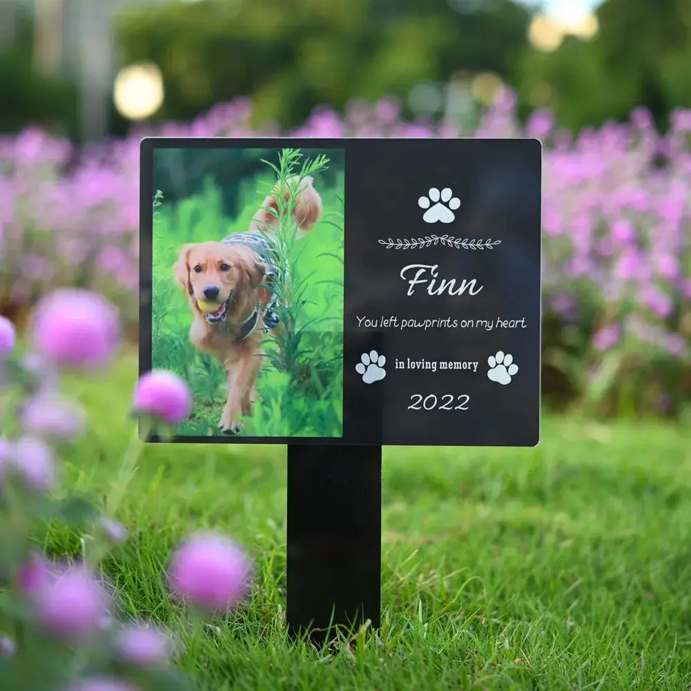 Personalized Acrylic Grave Marker Pet Memorial