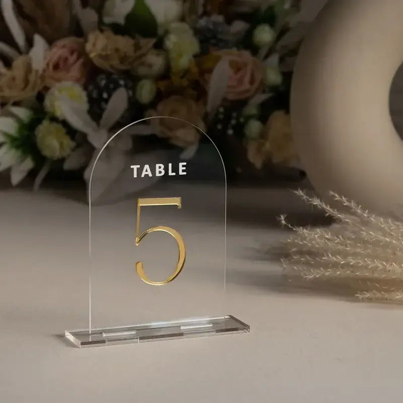 Arch Acrylic Table Numbers