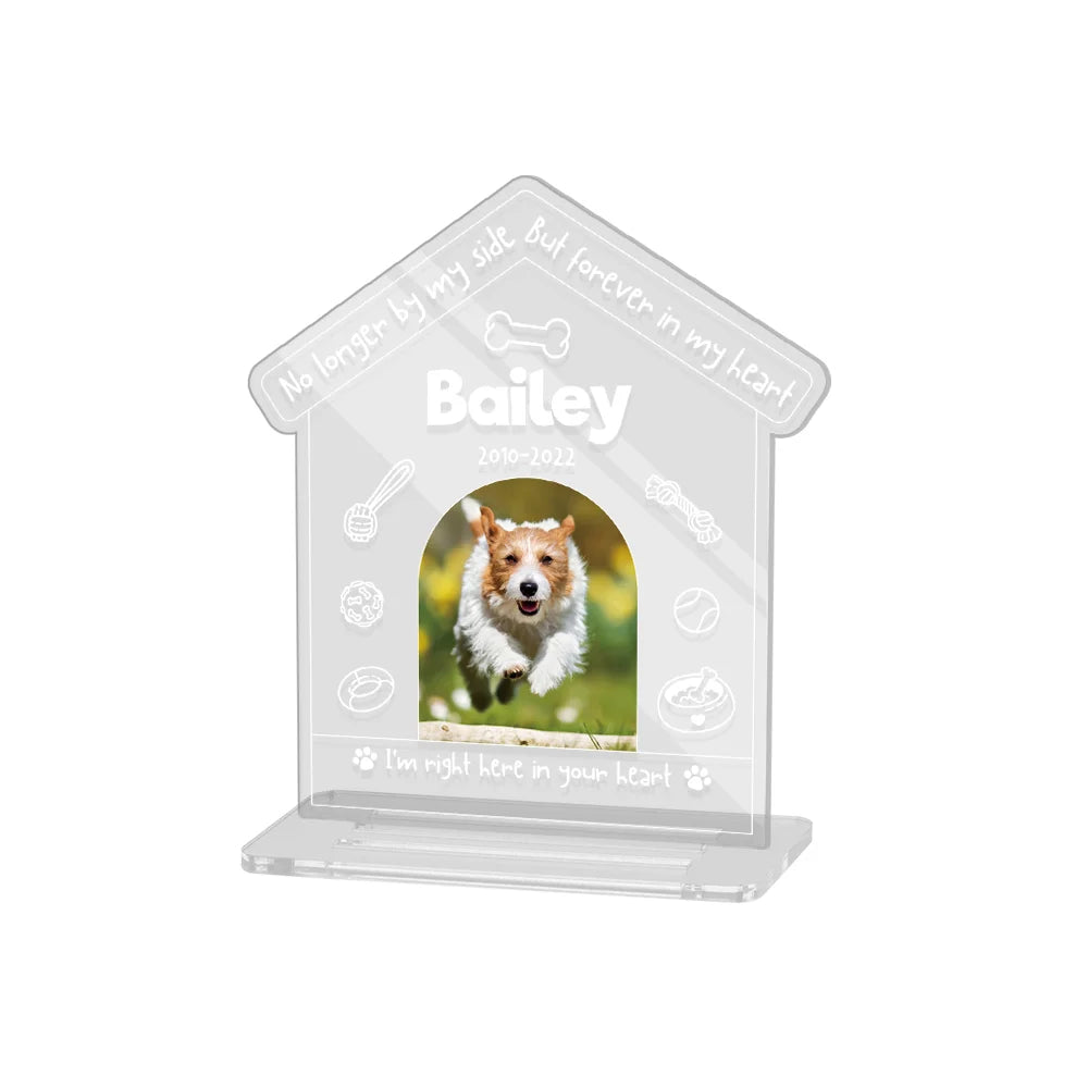 Personalized Dog Memorial Gift Night Light Photo Plaque