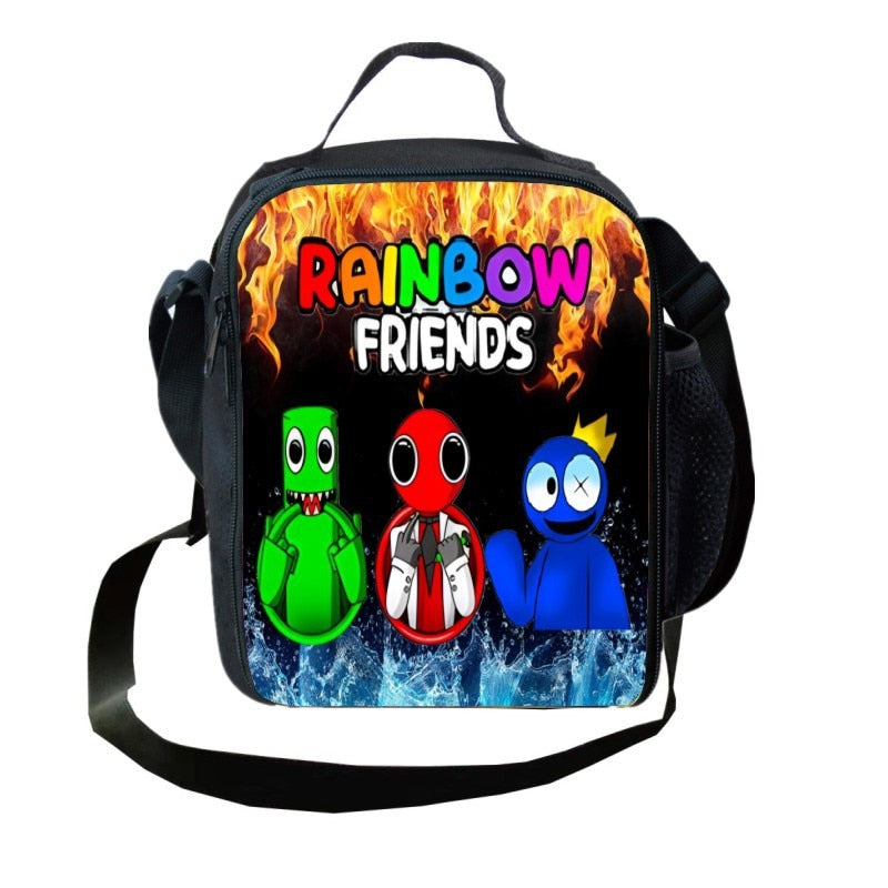 New Arrival Printed Rainbow Friends Lunch Bag