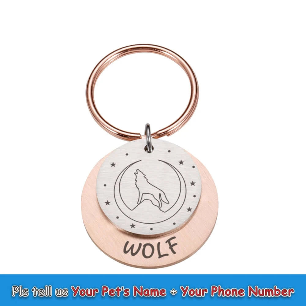 Personalized Engraved Anti-Lost Ped ID Tag