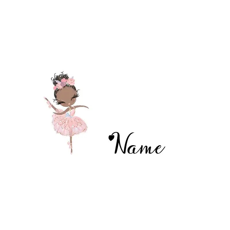 Personalized Name Dance Ballerina Girl Cosmetic Bag