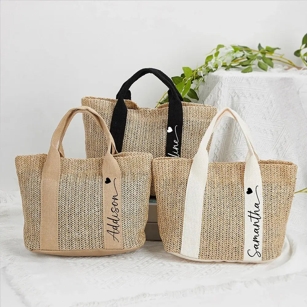 Personalized Burlap Mini Tote Bags Wedding Bridal Party Bridesmaid Gift