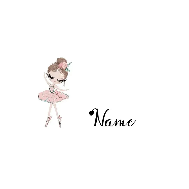 Personalized Name Dance Ballerina Girl Cosmetic Bag