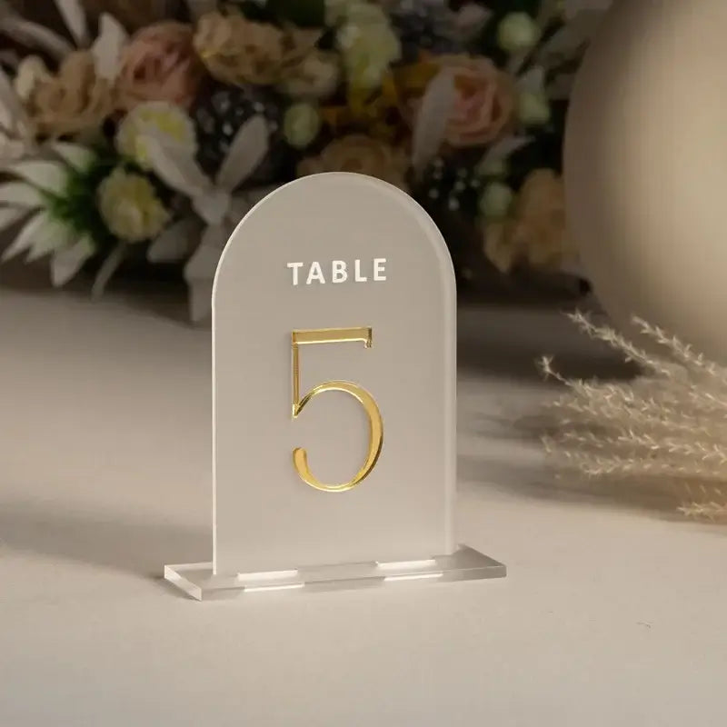 Arch Acrylic Table Numbers