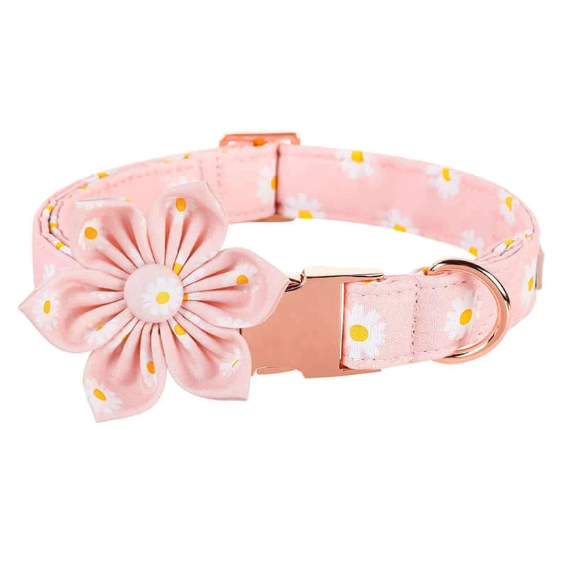 48072975384864|48072975417632|48072975548704|48072975581472|48072Personalized ID Tag Pink Daisy Summer Dog Collar & Leash975614240|48072975647008